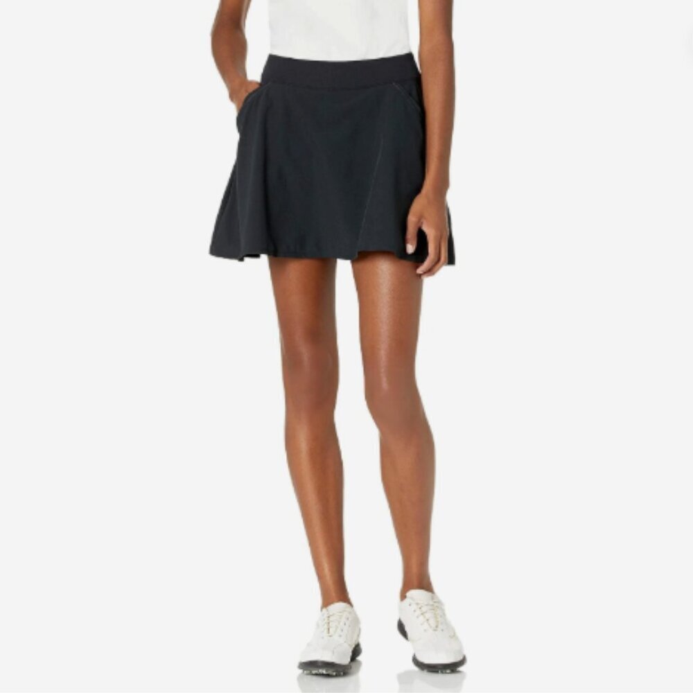 Under Armour Women's Size Medium Links Skort Black A-Line Pockets‎ Shorts Golf